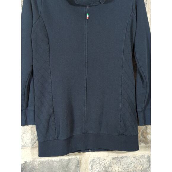 Puma X Ferrari Sweatshirt Woman's Medium Black Hoodie Full‎ Zip Racing Long - Picture 9 of 16
